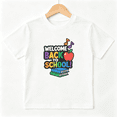 thumbnail image 1 of Back To School Girls Graphic Tee, Cute Apple Book Music Class 100% Cotton Kids Short Sleeve T-Shirt, 1 of 5