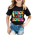 thumbnail image 1 of Back To School Graphic Tee For Girls Short Sleeve Crewneck Top Ideal For First Day And Activities, 1 of 4