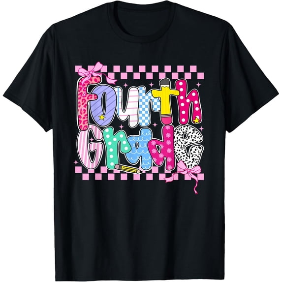 Back To School Hello Fourth Grade Team 4Th Grade Boy Girl T-Shirt Size S-5XL