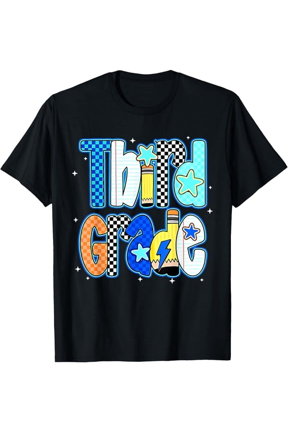 Back To School Hello Third Grade Team 3Rd Grade Boy Girl T-Shirt Size S-5XL
