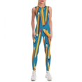 thumbnail image 1 of Back To School Messy Pencils Art Women's One Piece Yoga Jumpsuits Leggings Playsuit Gym Suit Fitness Running Athletic Clothes Gym Wear Set, 1 of 6