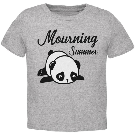 Back To School Mourning Summer Panda Toddler T Shirt Heather 2T