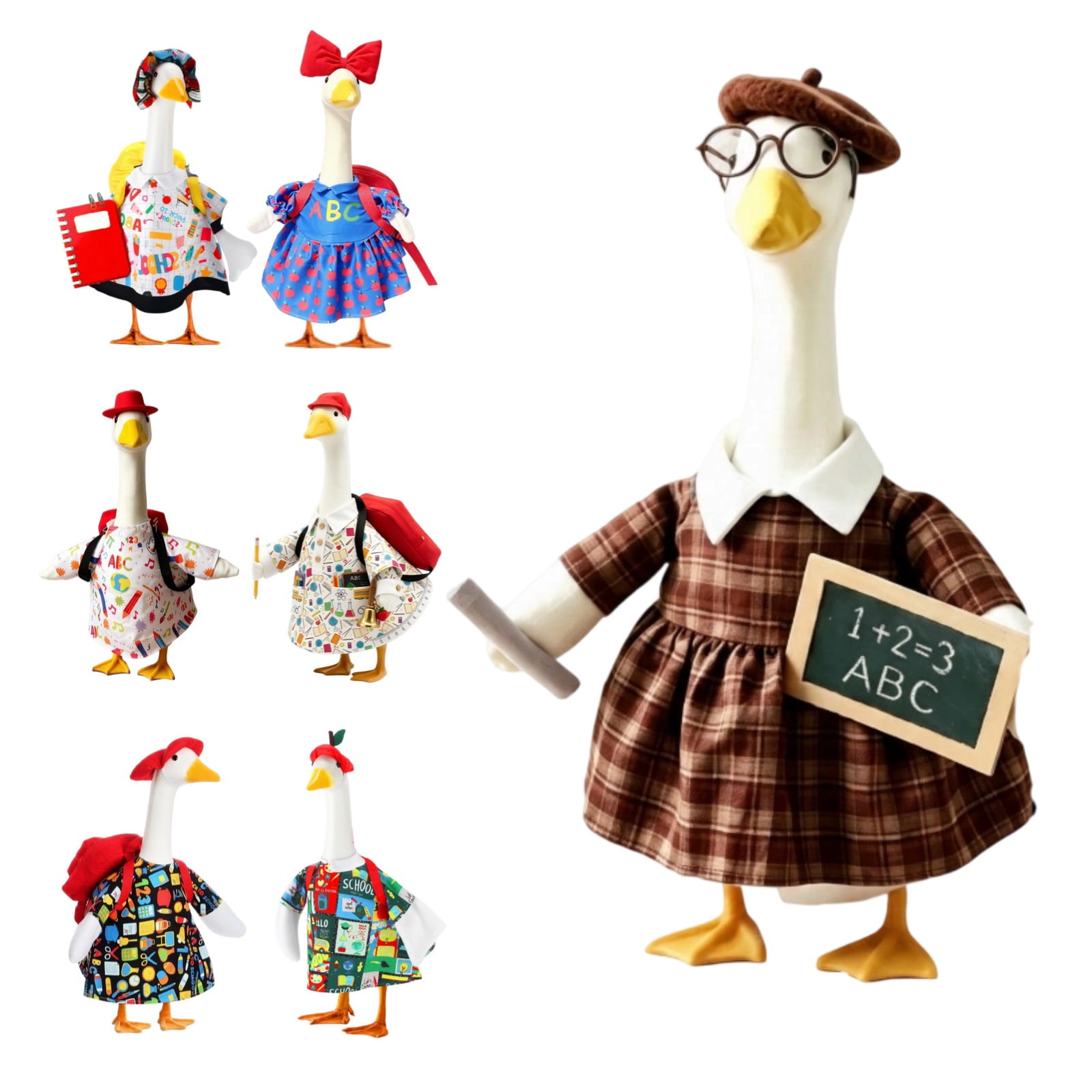 Back To School Porch Goose Outfits Full Student Attire Pack With Dress ...