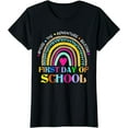 thumbnail image 1 of Back To School Rainbow Teacher Happy First Day Of School T-Shirt, 1 of 3