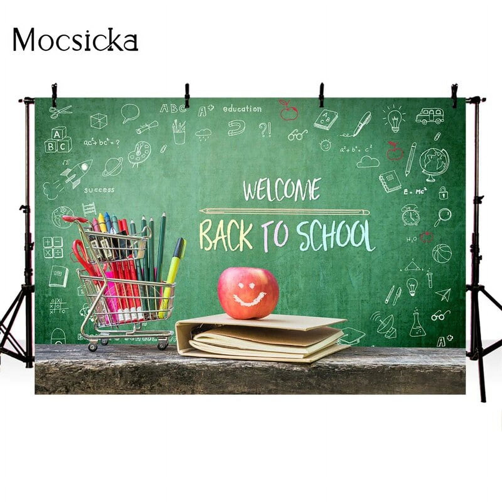 Back To School Season Photography Background Pencil Textbook Green