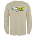 thumbnail image 1 of Back To School Seniors Eat Freshman Parody Mens Long Sleeve T Shirt Sand MD, 1 of 1