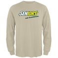 thumbnail image 1 of Back To School Seniors Eat Freshman Parody Mens Long Sleeve T Shirt Sand X-LG, 1 of 1