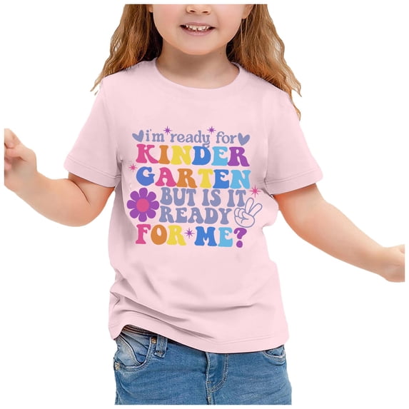 Back To School Shirt Boys Kids In My Preschool Era Kindergarten Fashion Holiday Short Sleeve Embroidered T-Shirt Summer Clothes