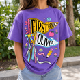 thumbnail image 1 of Back To School Shirt, Custom Grade Pencil Name Tee, Cute First Day Of School Outfit, Student Classroom Gift for School Year, 1 of 10