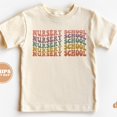 thumbnail image 1 of Back To School Shirt, First Day Of Nursery School Shirt For Girls, Boys, Groovy, Retro, Toddler Shirt TODDLER SHORT SLEEVE TEE BELLA CANVAS 3001T, 1 of 3