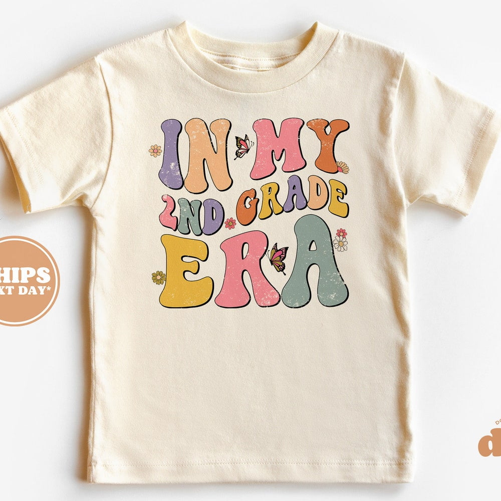 Back To School Shirt - In My 2Nd Grade Era Retro Kids Shirt - Schooling ...