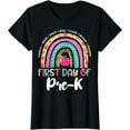 thumbnail image 1 of Back To School Shirt Rainbow Happy First Day Of Pre K Gift T-Shirt, 1 of 3