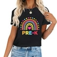 thumbnail image 1 of Back To School Shirt Rainbow Happy First Day Of Pre-K Gift T-Shirt, 1 of 5