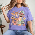 thumbnail image 1 of Back To School Shirt, Take Me To Your Readers Tee, Alien Book Lover Shirt, Librarian Gift, Teacher Appreciation Outfit, 1 of 10