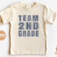 thumbnail image 1 of Back To School Shirt - Team 2Nd Grade Kids Shirt - First Day Of School Retro TODDLER SHORT SLEEVE TEE BELLA CANVAS 3001T, 1 of 3