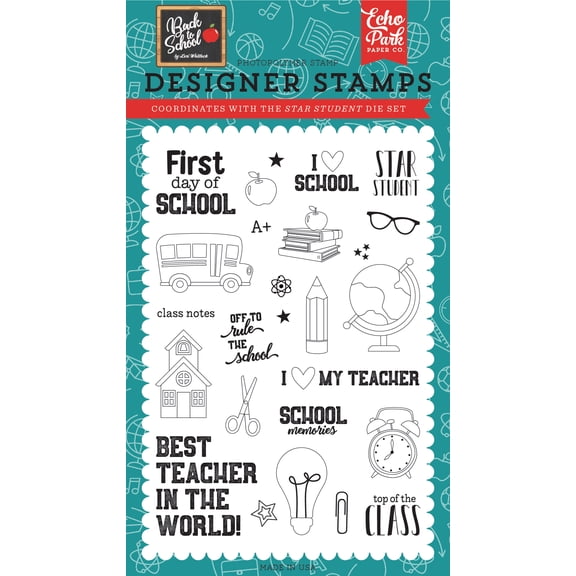 Back To School: Star Student 4x6 Stamp Set