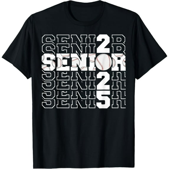 Back To School T-Shirt Class of 2025 Baseball Senior 2025 Baseball mens t shirt,black,women,funny,misfits,men,journey