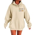 thumbnail image 1 of Back To School Teacher Hoodies for Women 2025 Fall Winter Long Sleeve Hooded Sweatshirt with Pockets Pullover Tops, 1 of 6