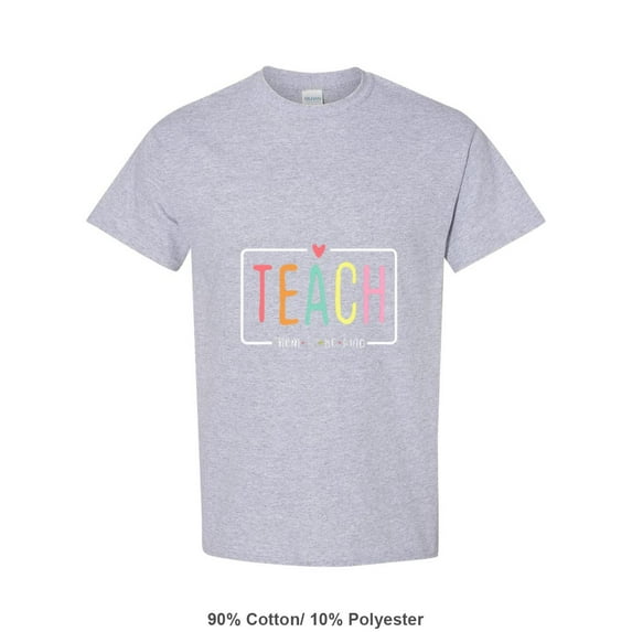 Back To School Teacher Life Quote Teach Them All To Be Kind Unisex T-Shirt, for men & women, up to size 5XL