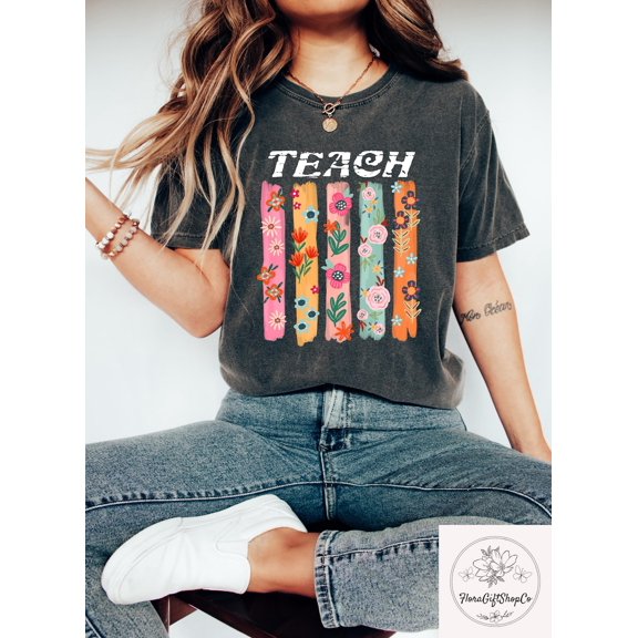 Back To School Teacher Shirt, Shirt Teacher Shirt, Summer Teacher Shirt, Floral Teacher T Shirt, Teacher Team Shirts, For Teacher