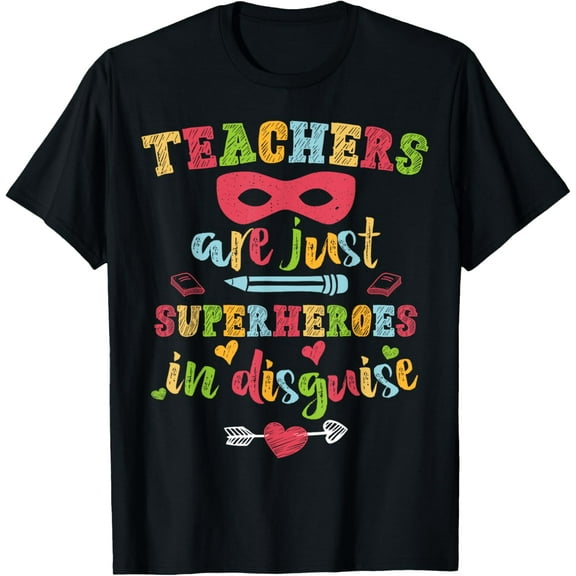 Back To School Teachers Are Just Superheroes hand drawn T-Shirt