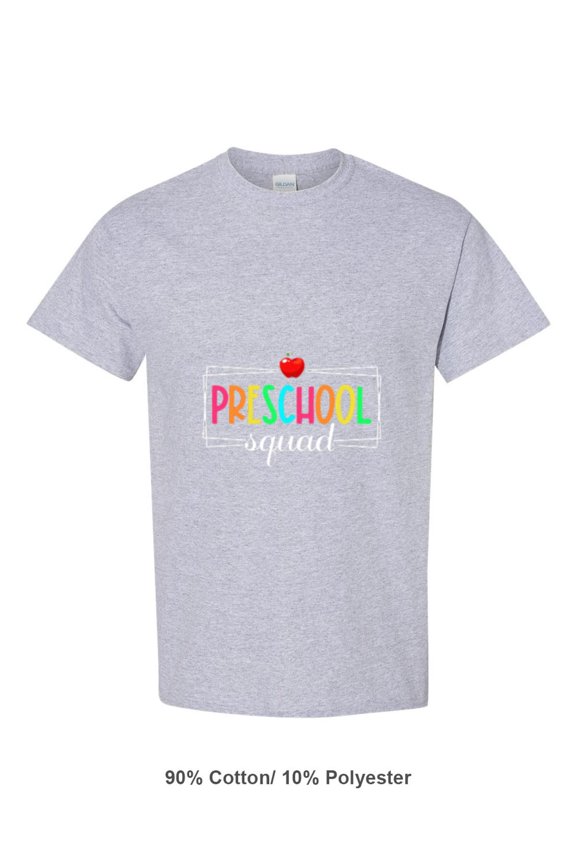 Back To School Team For The Preschool Squad Teacher Student Kids Unisex T-Shirt, for men & women, up to size 5XL