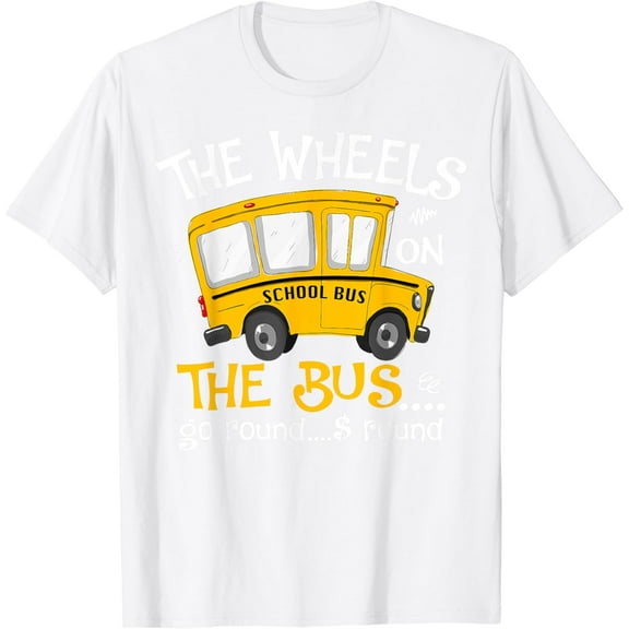Back To School The Wheels On The Bus Toddler Kids T-Shirt