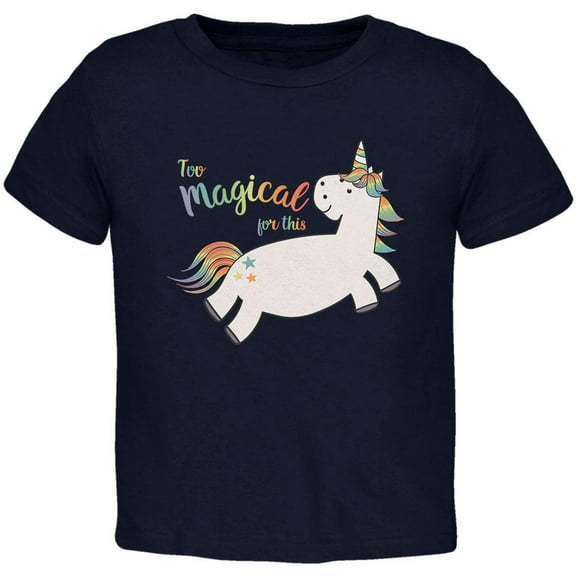 Back To School Too Magical For This Unicorn Toddler T Shirt Black 3T