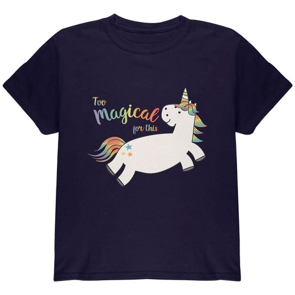 Back To School Too Magical For This Unicorn Youth T Shirt Black YSM