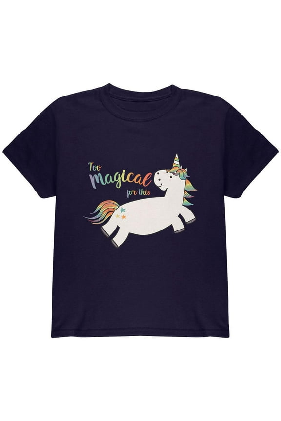 Back To School Too Magical For This Unicorn Youth T Shirt Black YSM