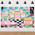 thumbnail image 1 of Back To The 50s Rock Party Background Decoration Let'S Party Vintage Restaurant Time 1950s Theme Birthday Background Photography Photo Props, 1 of 3