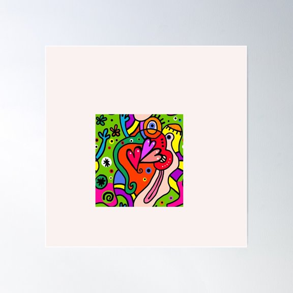 Back To The 80'S Eighties Poster Wall Art, Modern Wall Decor For Living Room Bedroom, 24x24 UNFRAMED
