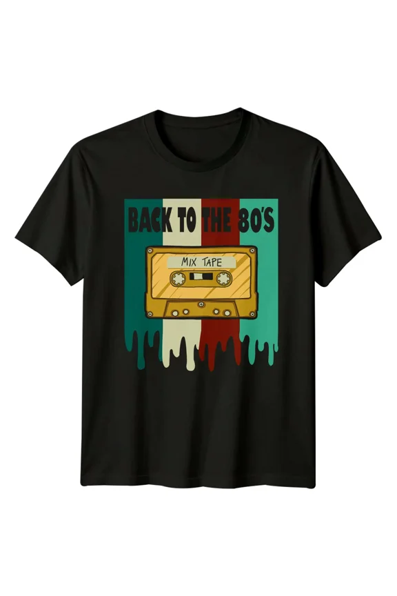 Back To The 80'S Mixtape Retro Nostalgic T-Shirt