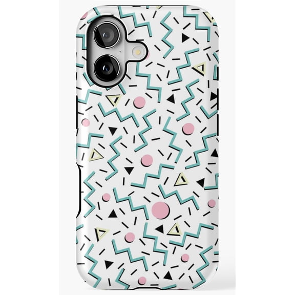 Back To The 80s Funky Memphis Pattern Retro Pop Phone Case for iPhone 17 16 15 14 13 12 11 Pro Max