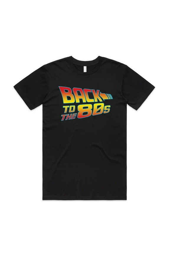 Back To The 80s Shirt Funny Retro TV Film Gift 80's Fancy Dress Neon