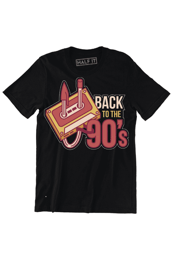 Back To The 90's Funny Old School Cassette Tape Music Men's T-Shirt