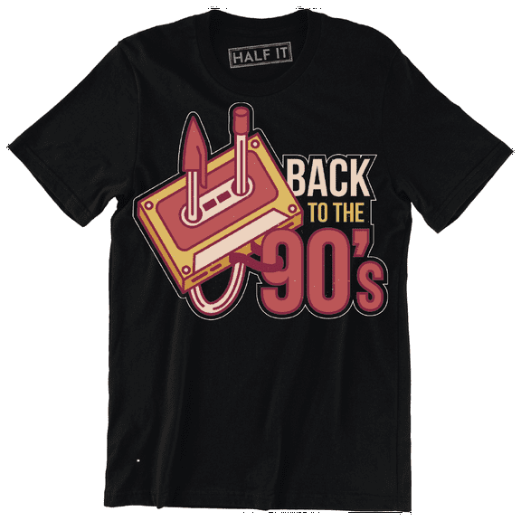 Back To The 90's Funny Old School Cassette Tape Music Men's T-Shirt