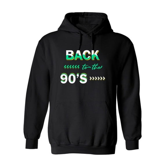 Back, To The 90s Hoodie Men -Image by Shutterstock, Male Small