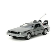 Back To The Future 124 Time Machine Light Up Die-Cast Car Model Vehicles