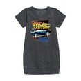 thumbnail image 1 of Back To The Future - 1985 Flying DeLorean - Toddler & Youth Girls Fleece Dress, 1 of 1