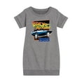 thumbnail image 1 of Back To The Future - 1985 Flying DeLorean - Toddler & Youth Girls Fleece Dress, 1 of 4