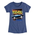 thumbnail image 1 of Back To The Future - 1985 Flying DeLorean - Toddler & Youth Girls Short Sleeve Graphic T-Shirt, 1 of 4