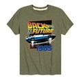 thumbnail image 1 of Back To The Future - 1985 Flying DeLorean - Toddler & Youth Short Sleeve Graphic T-Shirt, 1 of 4