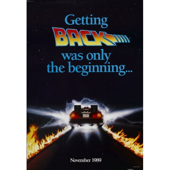 Back To The Future 2 Movie Metal Sign 8inx 12in Print on Metal 8x12 Square Adults AB Posters