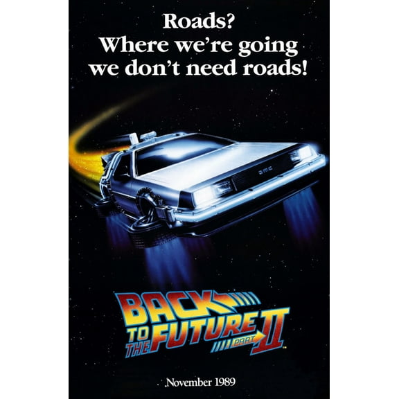Back To The Future 2 Movie Poster 24x36 Art Poster 24x36 Multi-Color Square Adults Best Posters