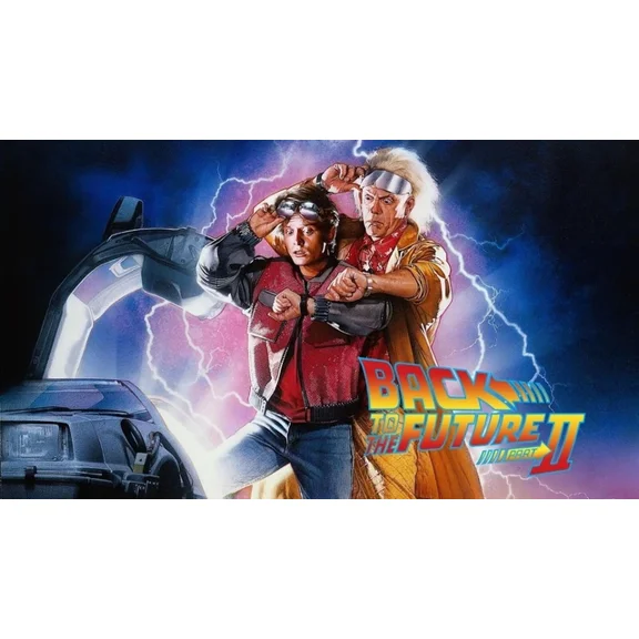 Back To The Future 2 Movie Poster Marty Mcfly Michael J Fox Hoverboard UNFRAMED PAPER POSTER