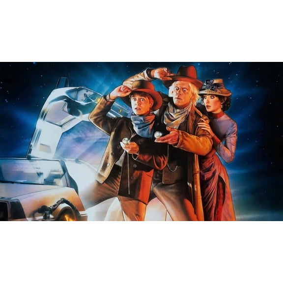Back To The Future 3 Movie Poster Marty Mcfly Michael J Fox Buford UNFRAMED PAPER POSTER