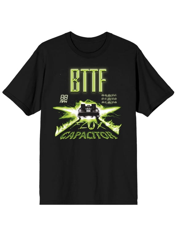 Back To The Future 88 MPH Flux Capacitor Graphic Tee for Men-XL