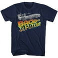 thumbnail image 1 of Back To The Future 8Bit To The Future Navy Adult T-Shirt 5Xl, 1 of 2