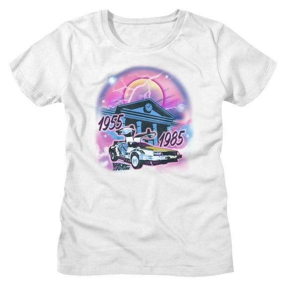 Back To The Future Airbrush White Women's T-Shirt